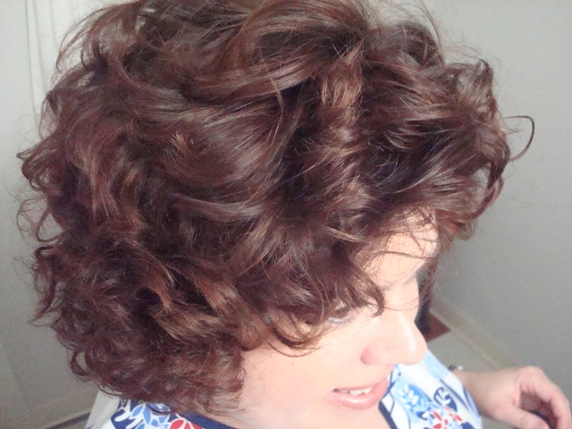 wet set hairstyle. I wash every other night, put some mousse in - wet set the curlers and go to 